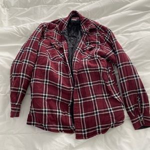 Wrangler oversized lined flannel